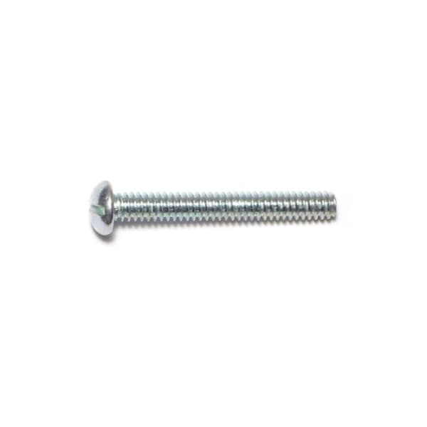Midwest Fastener #10-24 x 1-1/2 in Slotted Round Machine Screw, Zinc Plated Steel, 24 PK 61486 - main